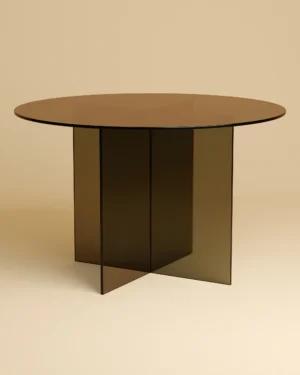 Round Glass Dining Table - Sado Series
