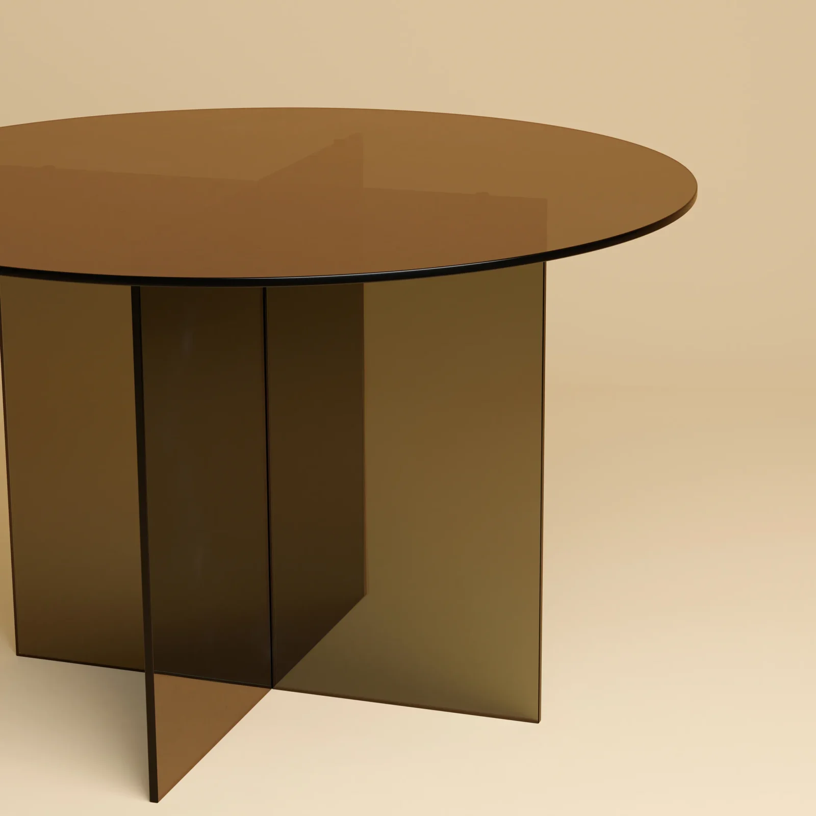 Round Glass Dining Table - Sado Series — 2