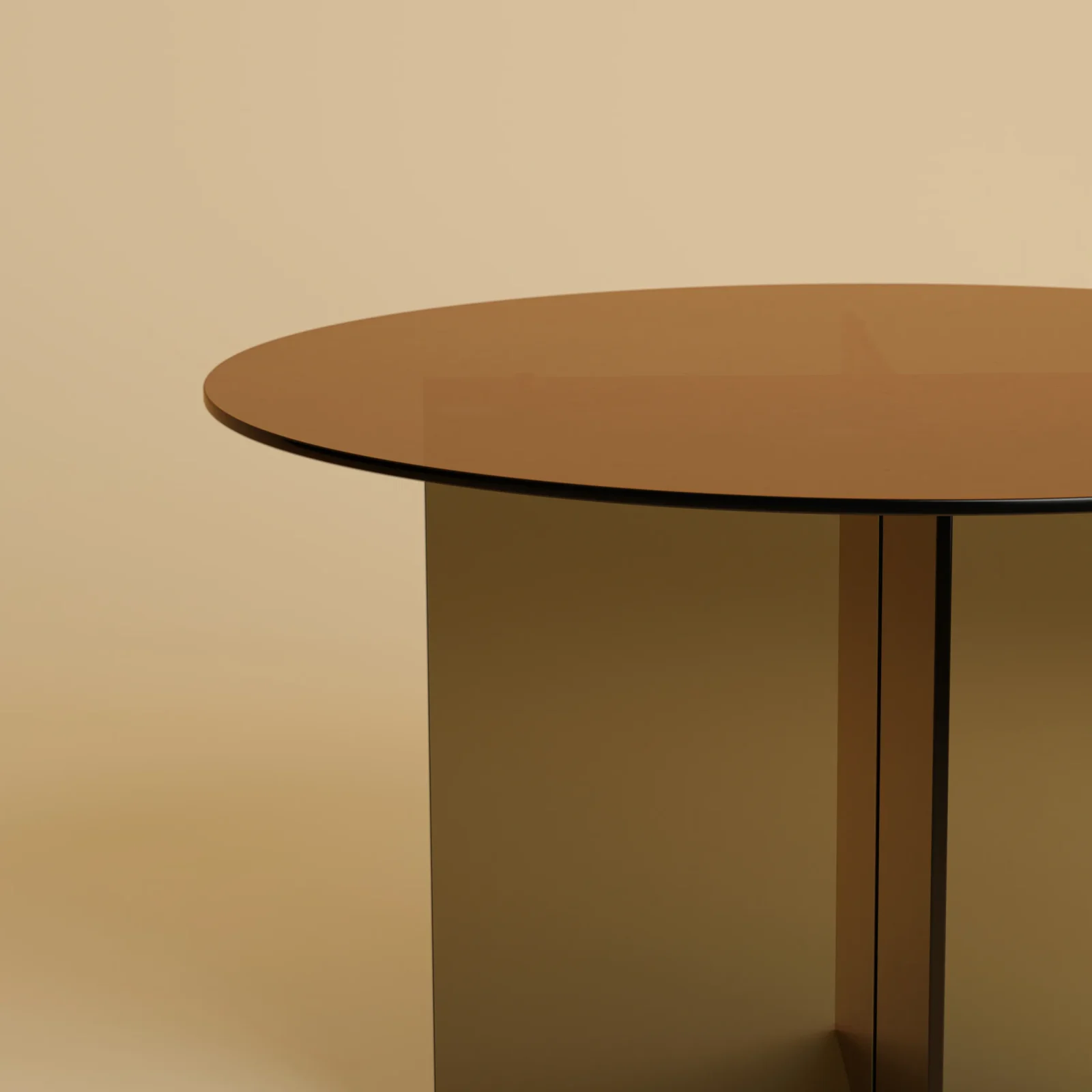 Round Glass Dining Table - Sado Series — 3