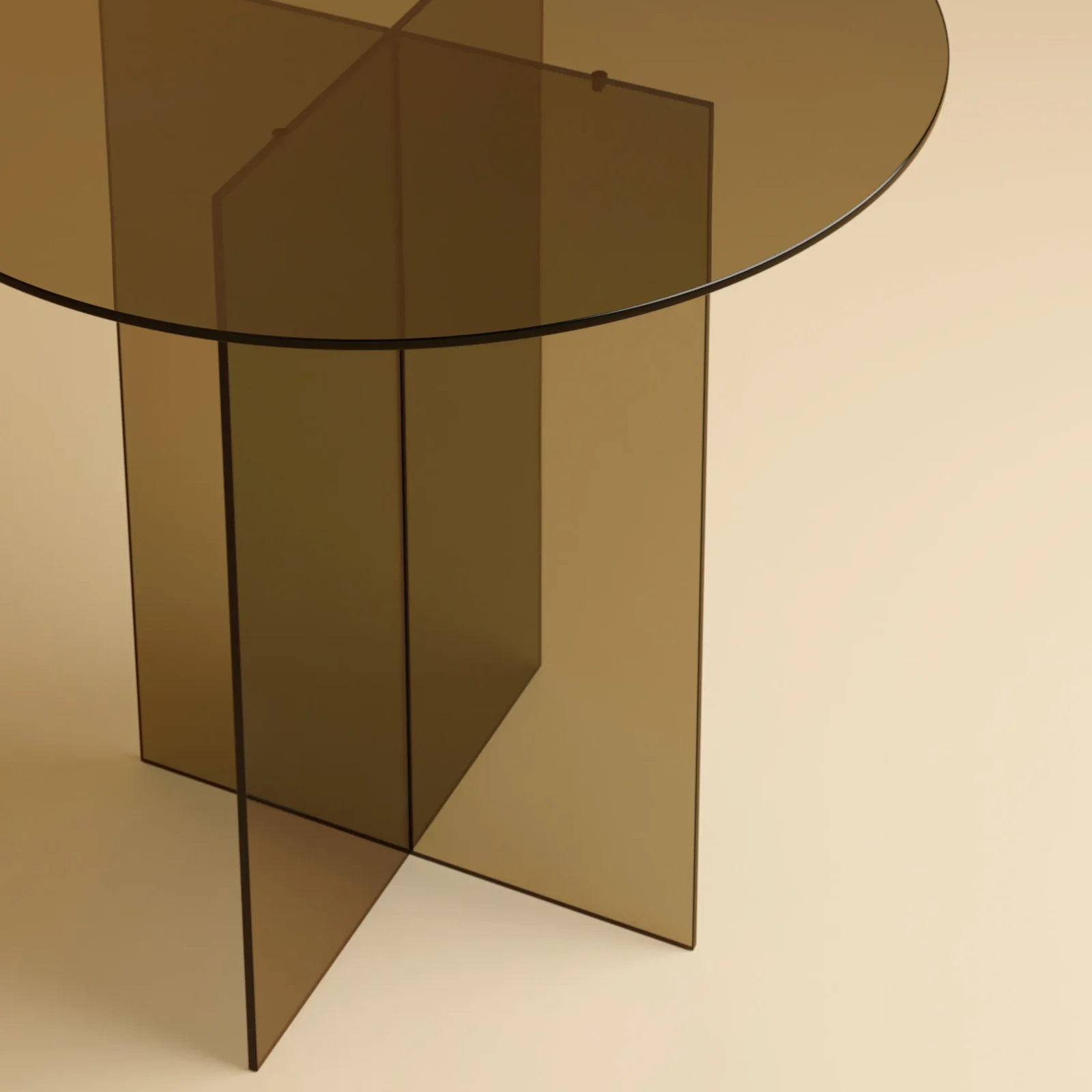 Round Glass Dining Table - Iki Series — 2