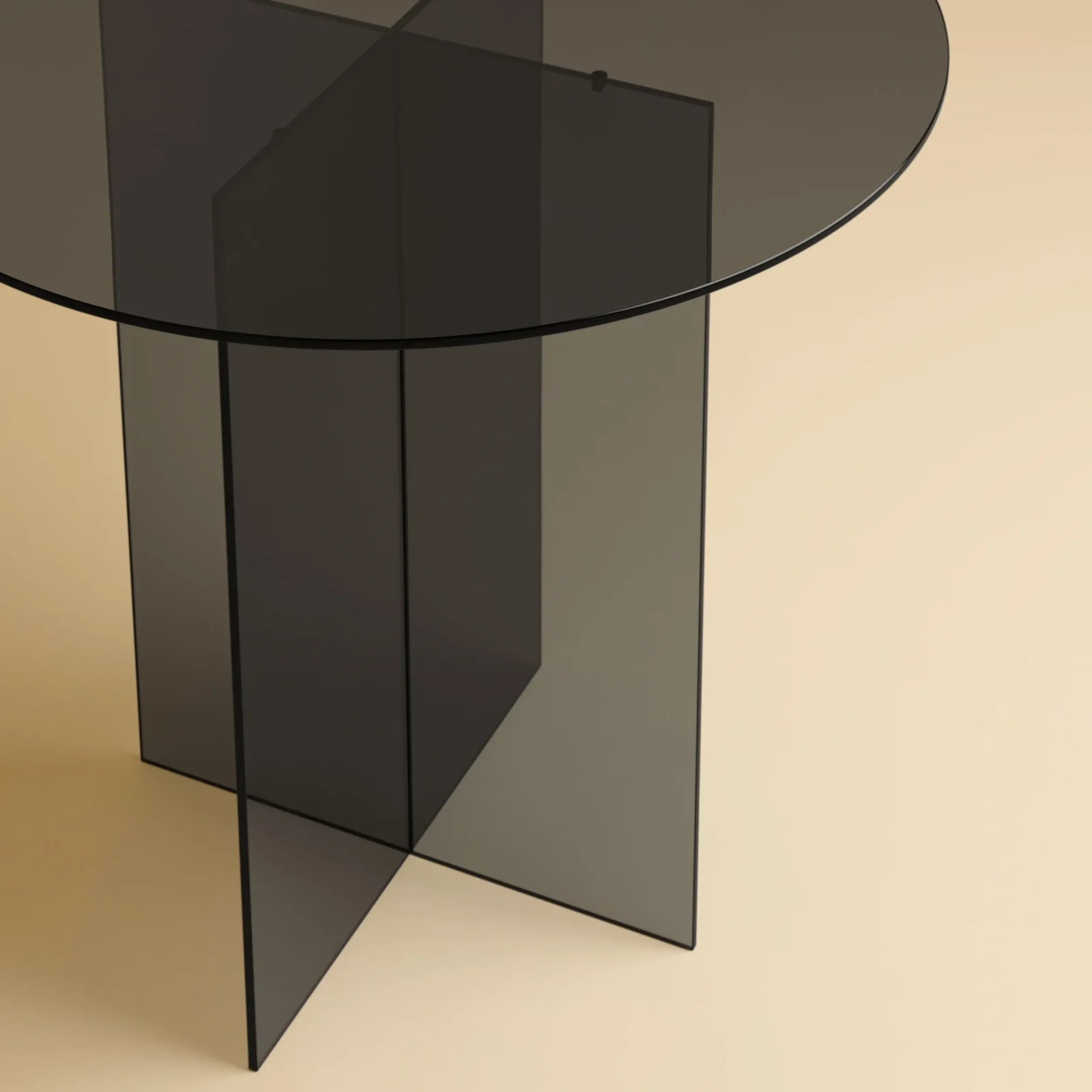 Round Glass Dining Table - Iki Series — 4
