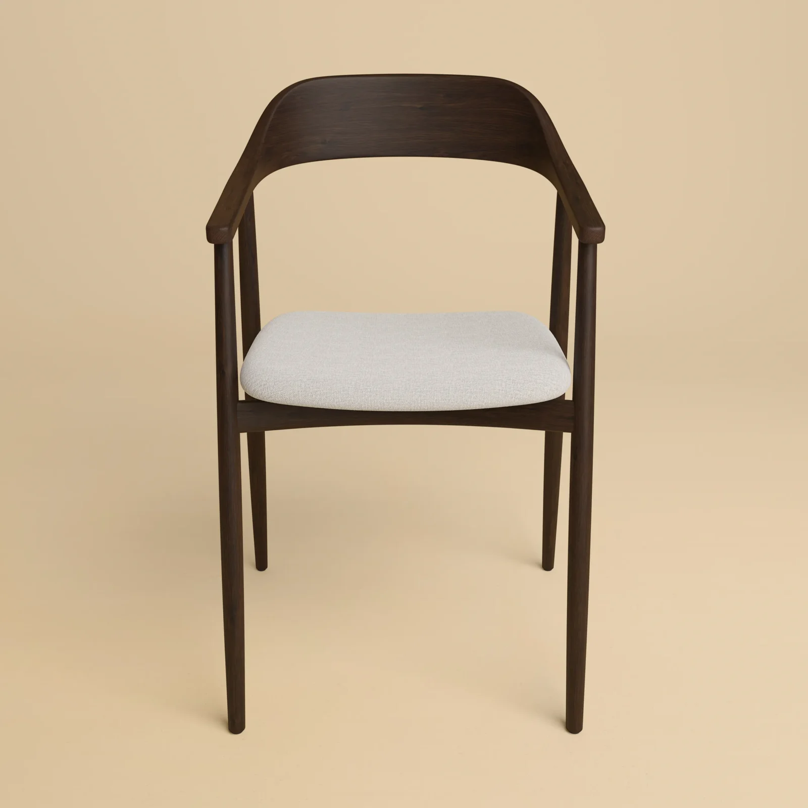 Wooden Dining Chair - Mikura Series In Smoked Oak — 2