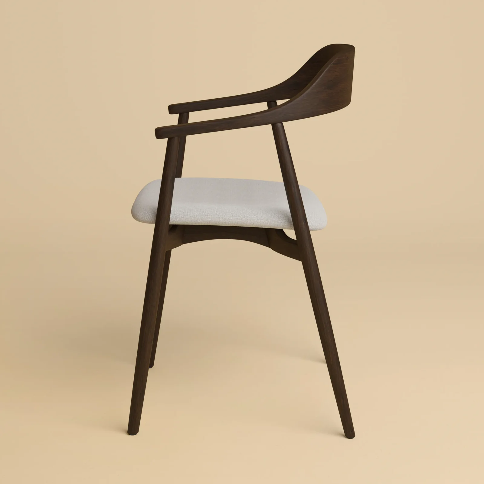 Wooden Dining Chair - Mikura Series In Smoked Oak — 4