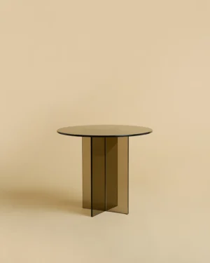 Round Glass Side Table - Amami Series