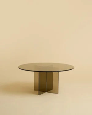 Round Glass Coffee Table - Aka Series