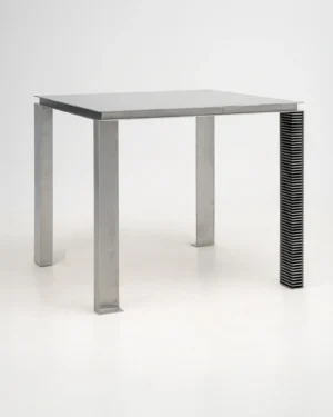 Strut Aluminum Table With Distinctive Foot Design