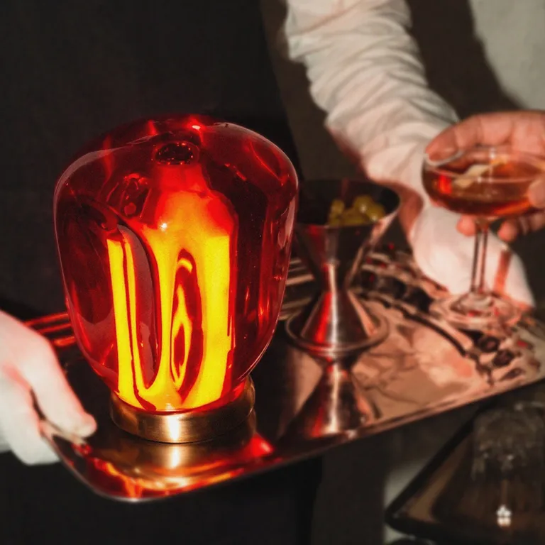 Pomy Table Lamp In Resin And Stainless Steel — 11