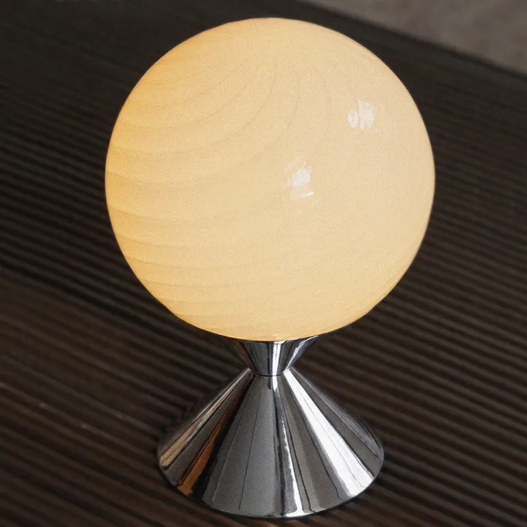 Sorbet Table Lamp In Brass And Blown Glass — 7