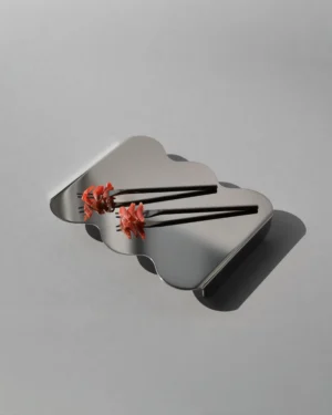 Three | Silk Mirror Serving Stand & Tray