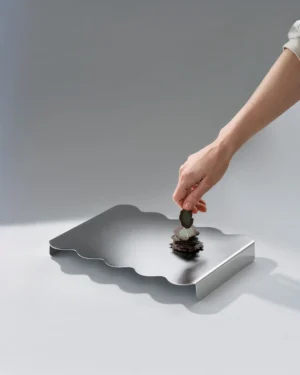 Five | Luminus Satin Serving Stand & Tray