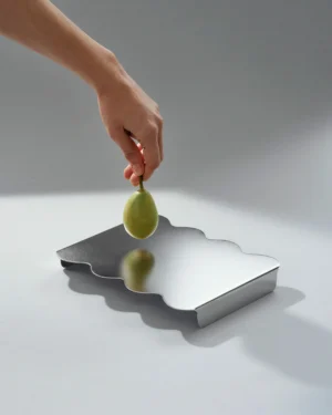 Four | Luminous Satin Serving Stand & Tray