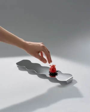 Five Long | Luminous Satin Serving Stand & Tray