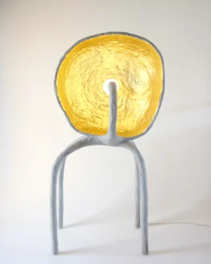 Ic-17 Floor Lamp in Resin, Foam And Natural Fibers