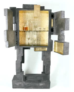 Grey Cardboard Bar Cabinet - Box-3