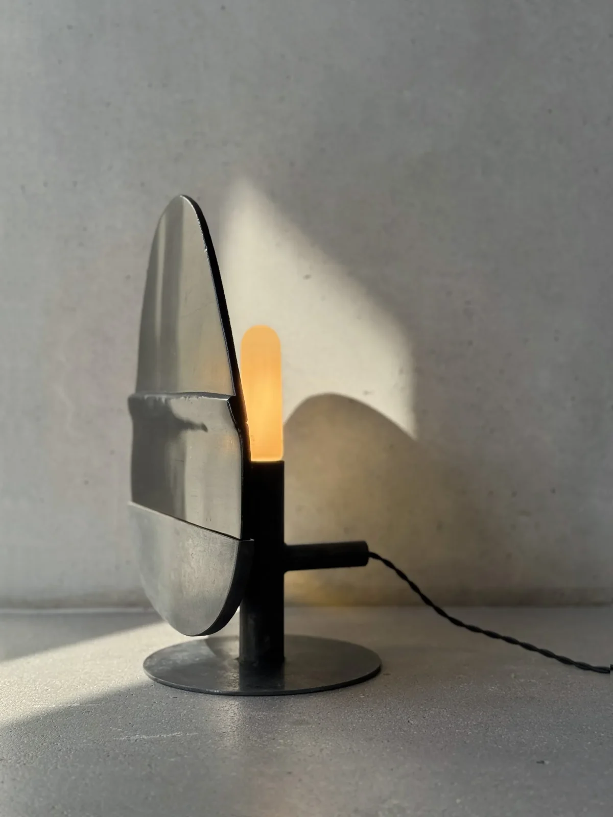 Veilleur Lp1 Table Lamp In Steel And Glass — 5