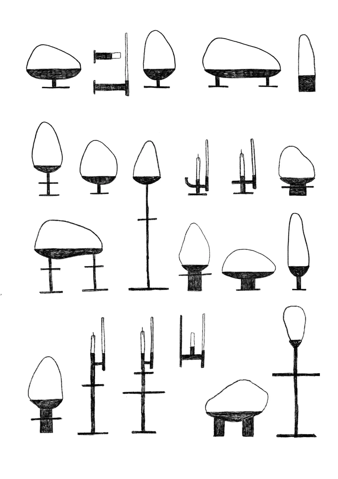Veilleur Lp1 Table Lamp In Steel And Glass — 7