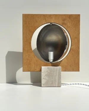 Galileo Lamp 2.0 Table Lamp In Concrete And Plywood