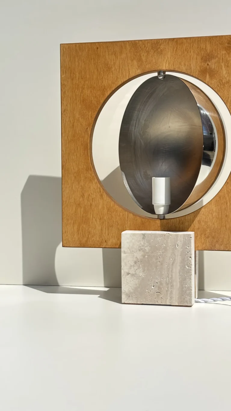 Galileo Lamp 2.0 Table Lamp In Concrete And Plywood — 4