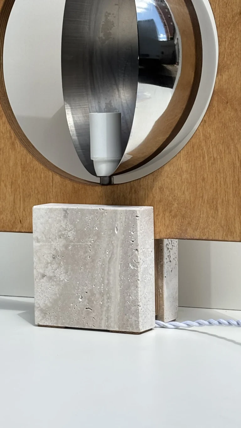 Galileo Lamp 2.0 Table Lamp In Concrete And Plywood — 5