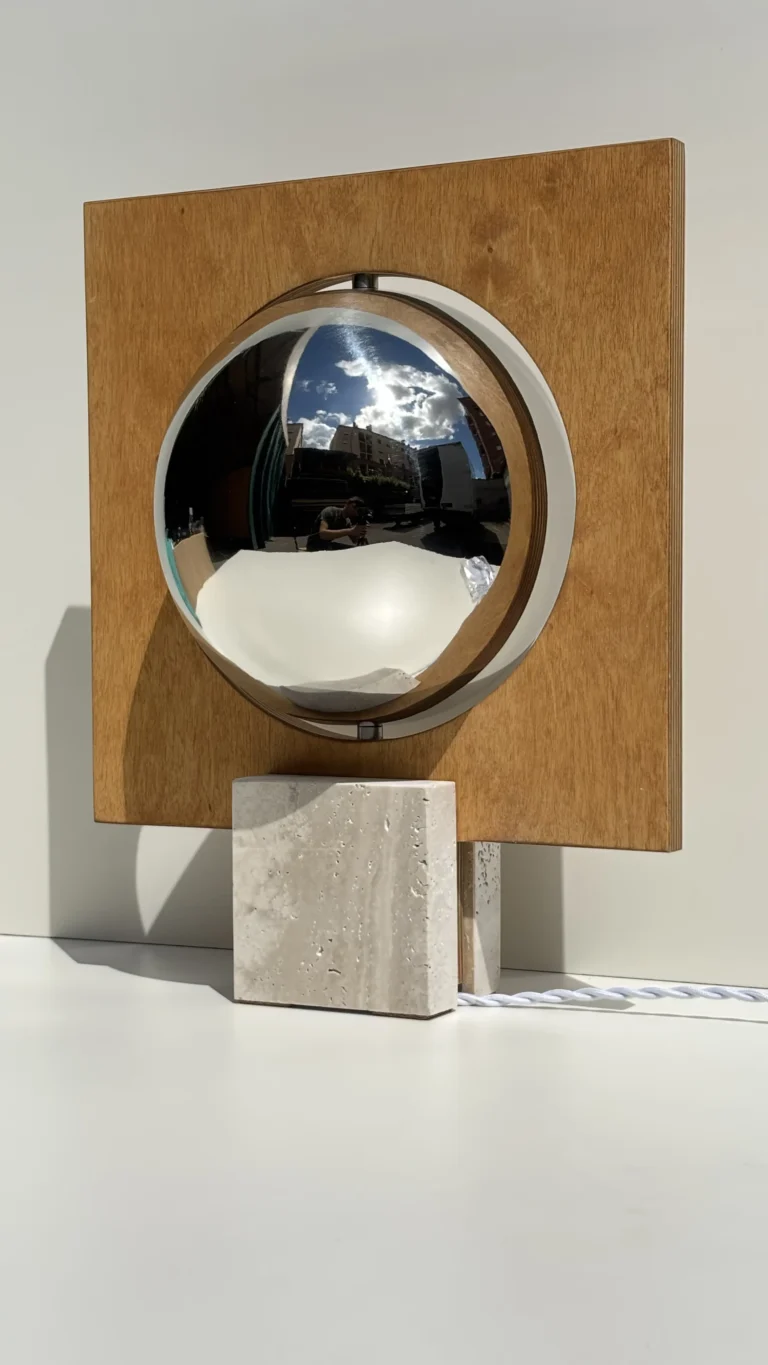 Galileo Lamp 2.0 Table Lamp In Concrete And Plywood — 3