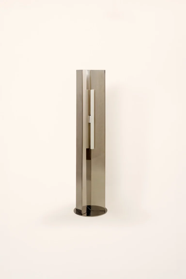 Arrow 120 European Floor Lamp in Polished Steel — 2