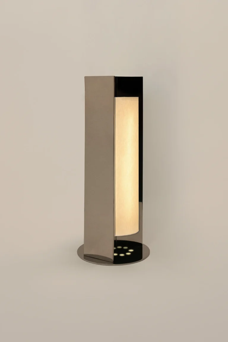 Arrow European Table Lamp in Polished Steel — 8
