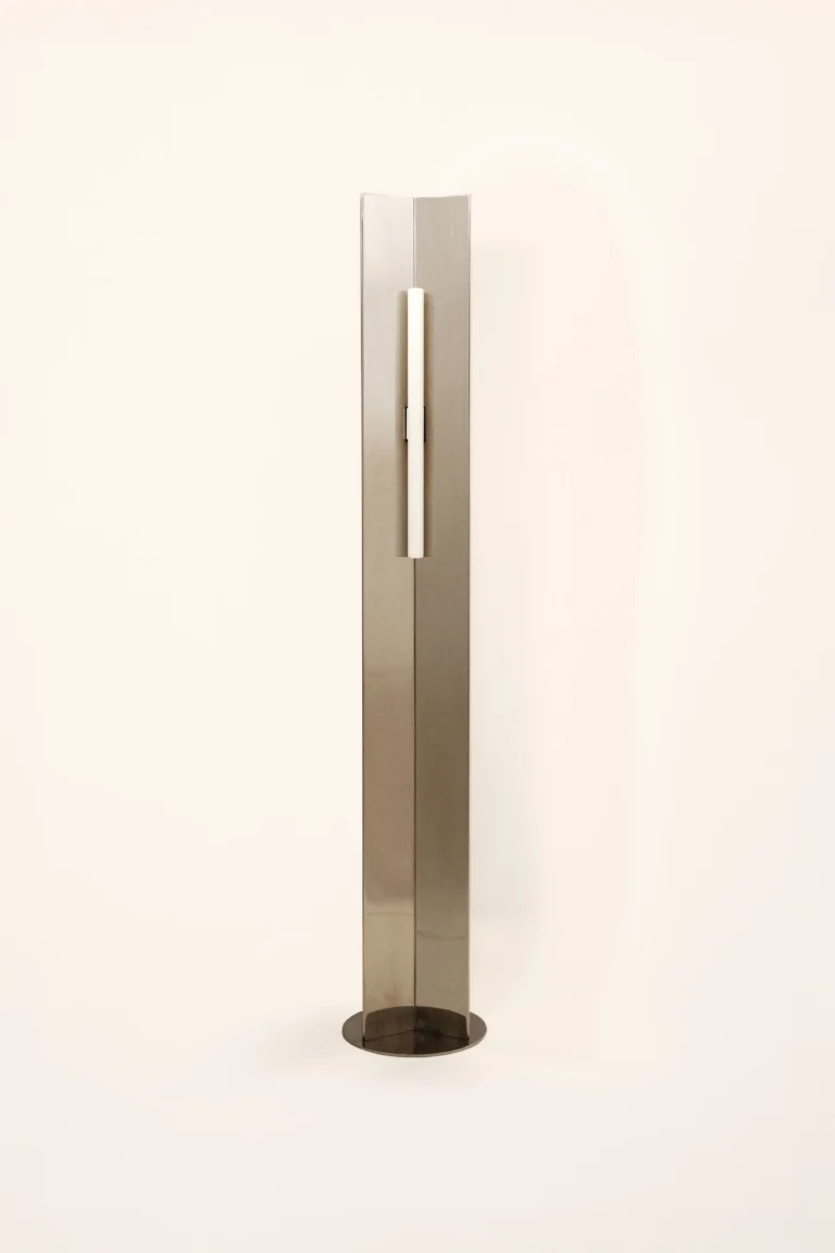Arrow 158 European Floor Lamp in Polished Steel — 4