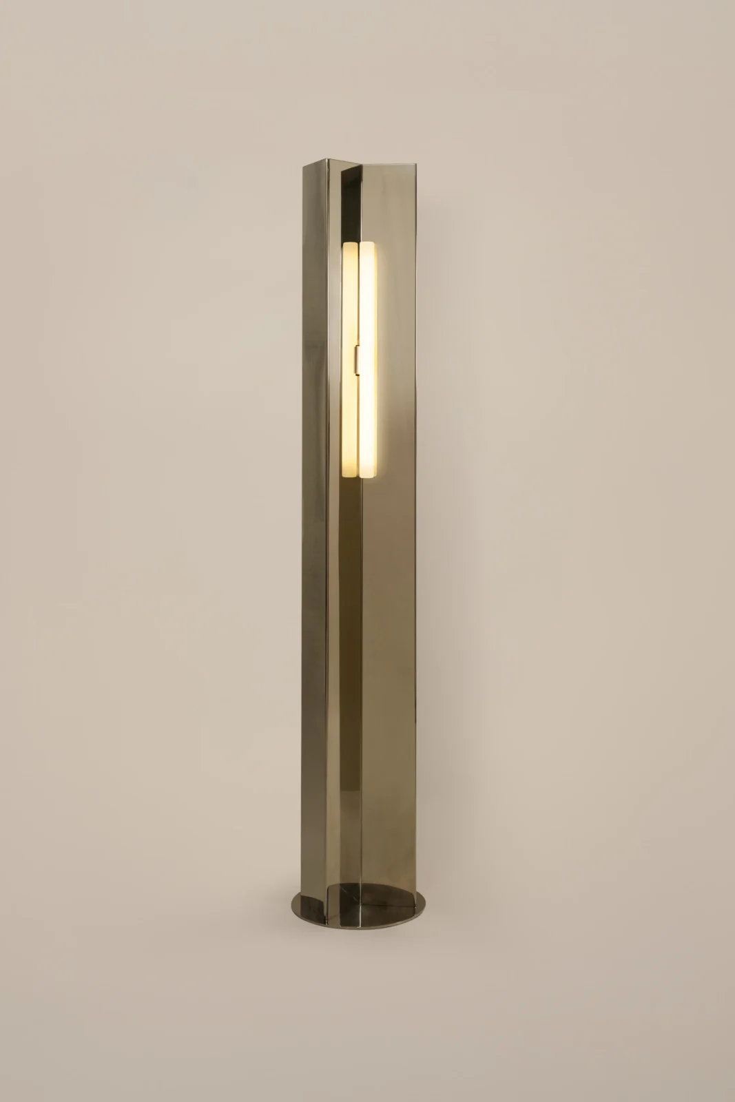 Arrow 158 European Floor Lamp in Polished Steel — 9