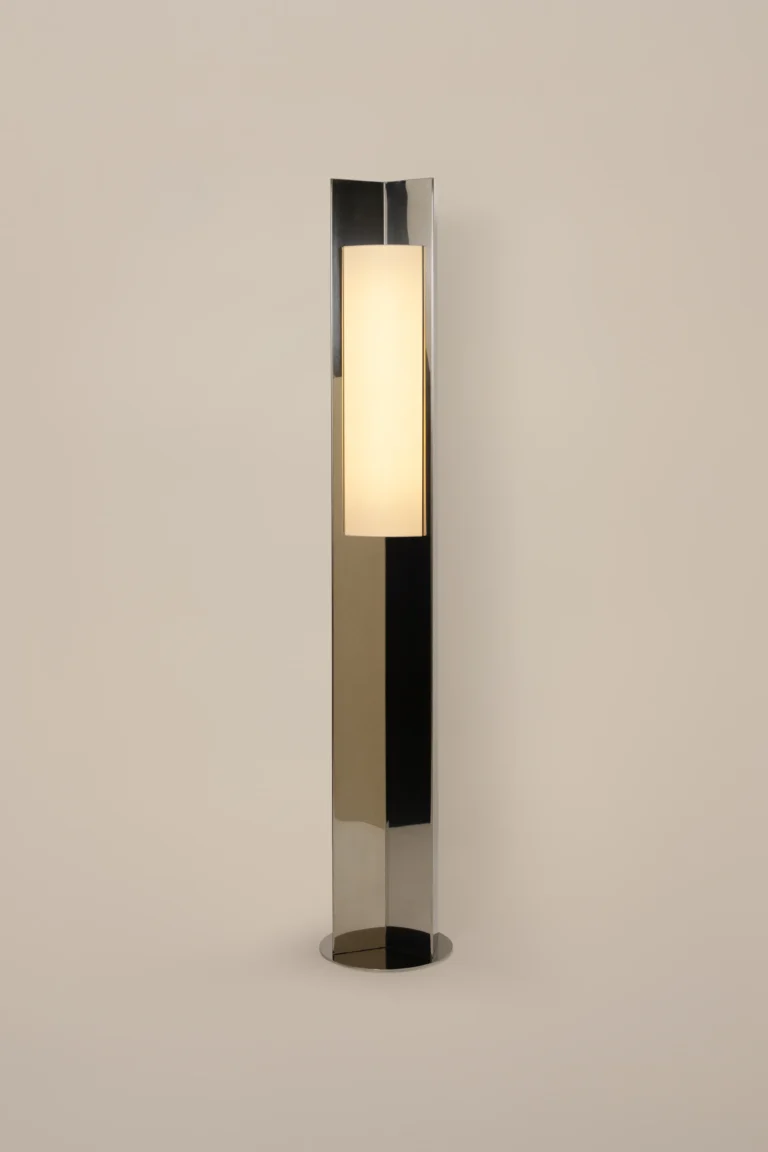 Arrow 158 European Floor Lamp in Polished Steel — 10