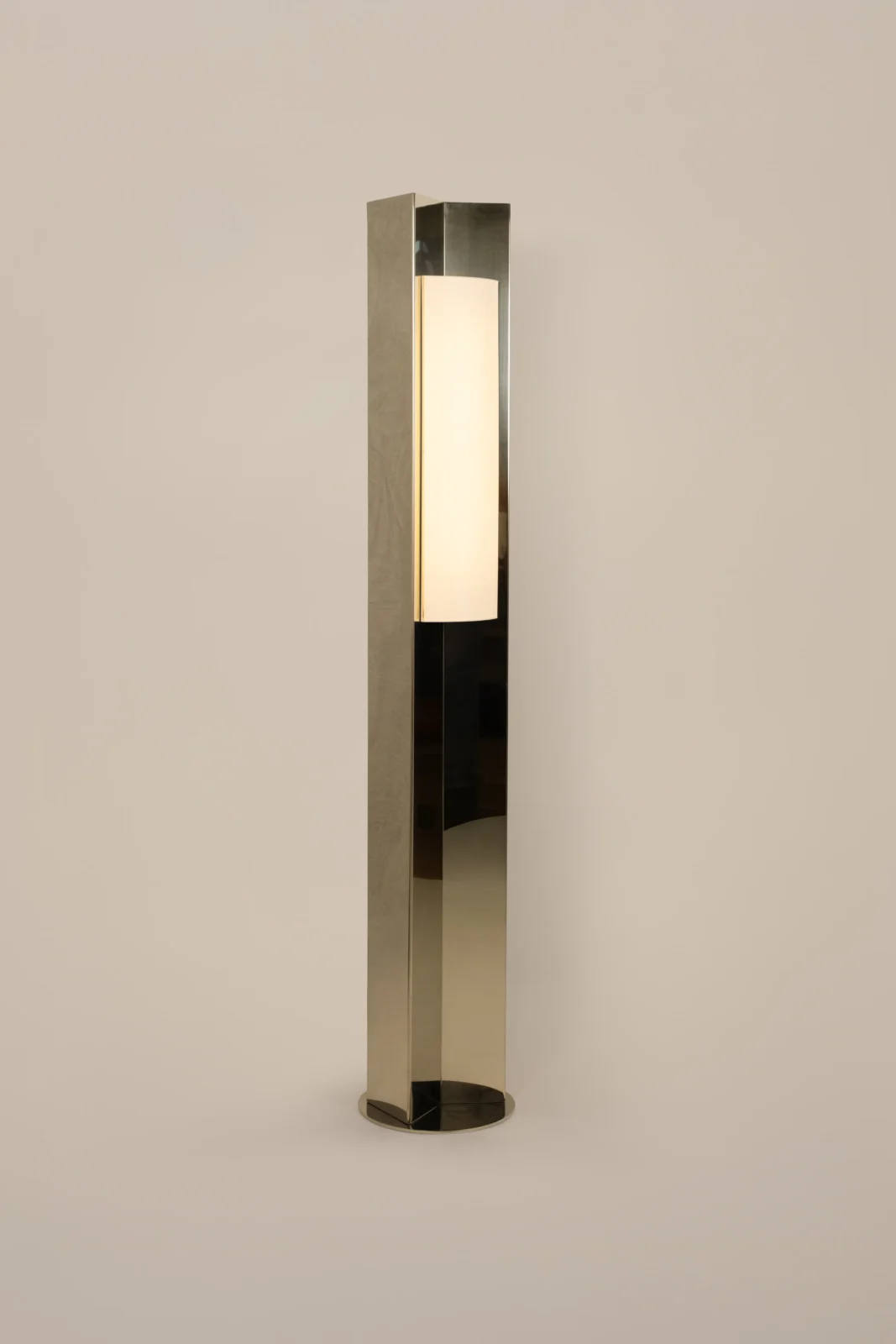 Arrow 158 European Floor Lamp in Polished Steel — 6