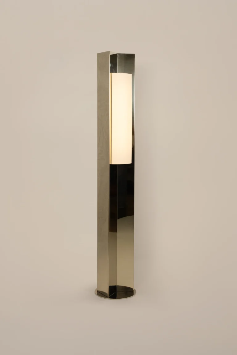 Arrow 158 European Floor Lamp in Polished Steel — 6
