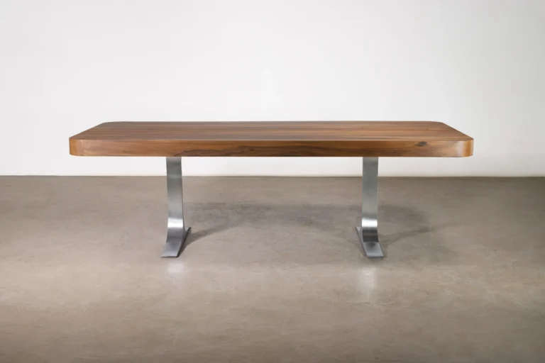 Cast White Bronze Twin Pedestal And Argentine Rosewood Table, Ambrosi By Costantini — 5