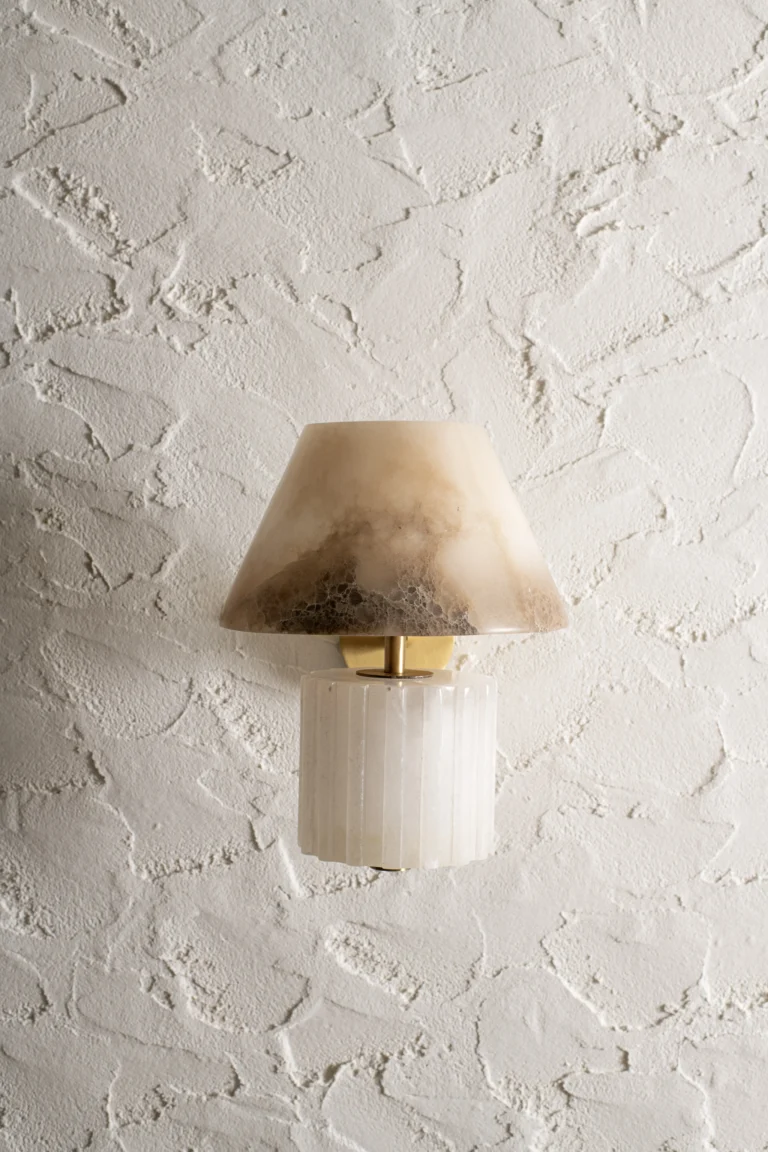 Rio Wall Lamp In Alabaster And Brass — 3