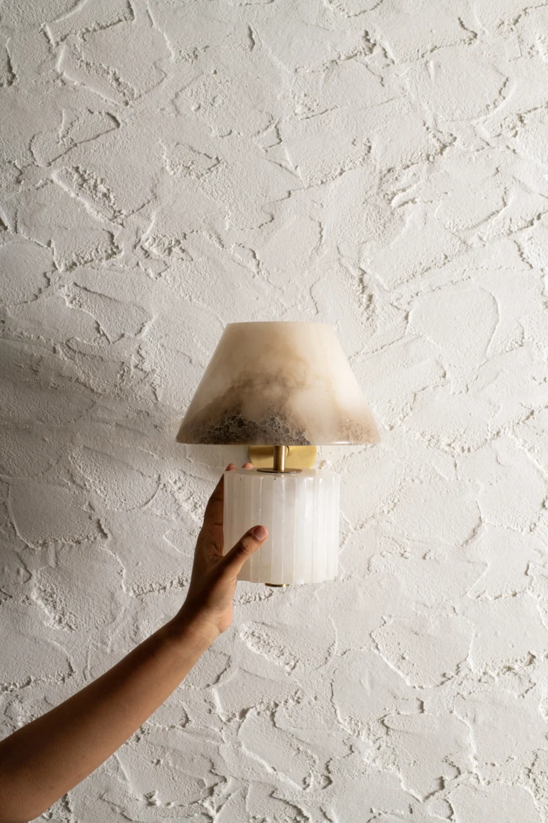 Rio Wall Lamp In Alabaster And Brass — 4