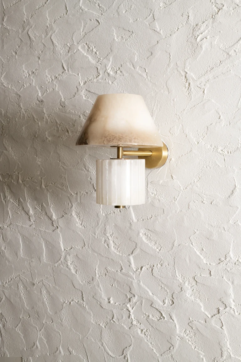Rio Wall Lamp In Alabaster And Brass — 5