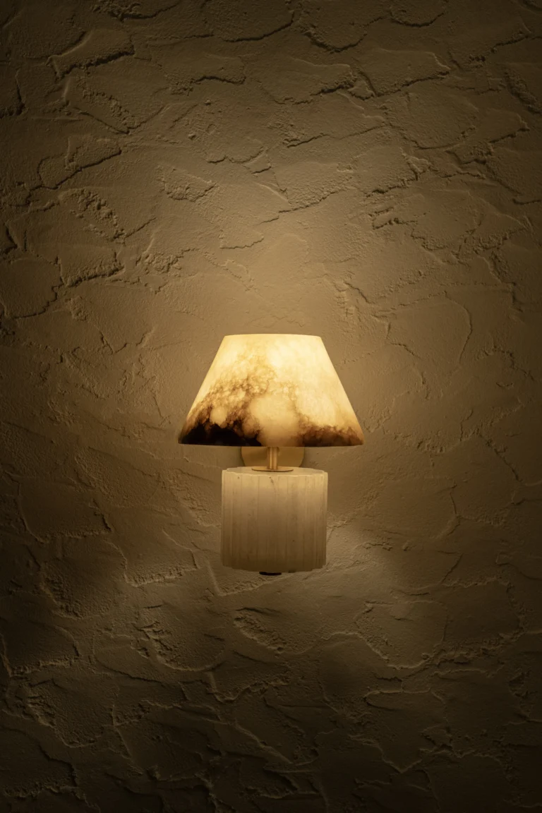 Rio Wall Lamp In Alabaster And Brass — 6