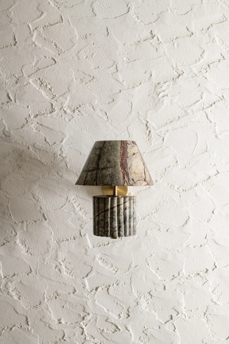 Rio Wall Lamp In Rainforest Marble And Brass — 6