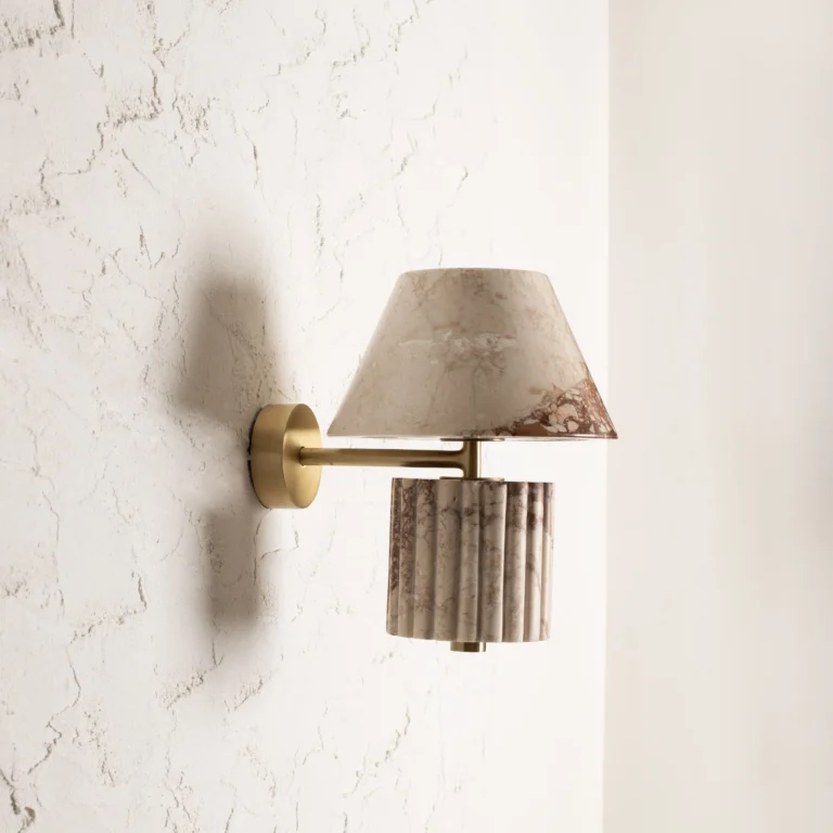 Rio Wall Lamp In Pizzato Marble And Brass — 3