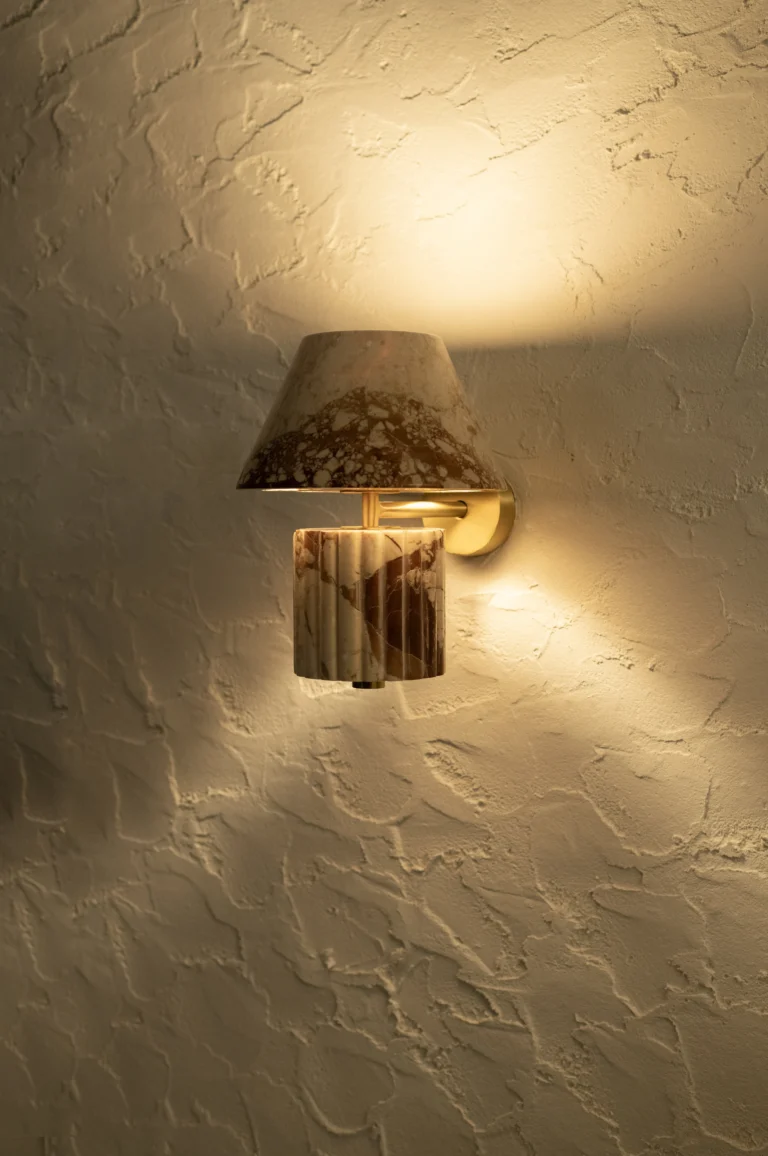 Rio Wall Lamp In Pizzato Marble And Brass — 5
