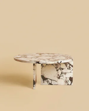 Hashi Coffee Table in Calacatta Viola Marble