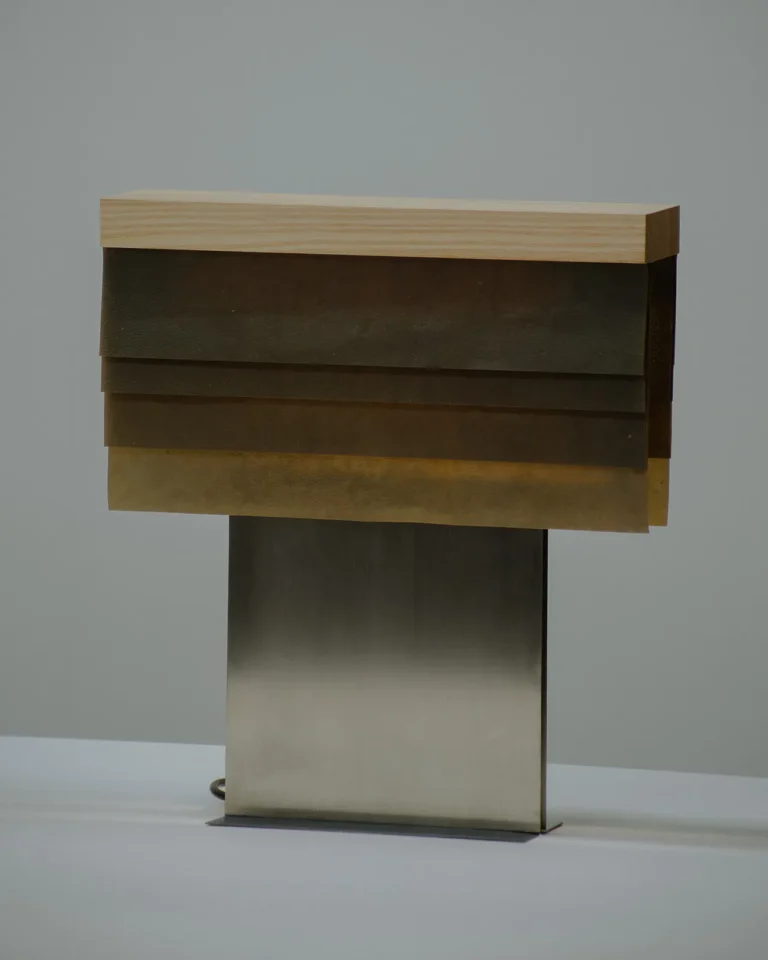 Cenit Table Lamp in Ash Wood and Celium — 6