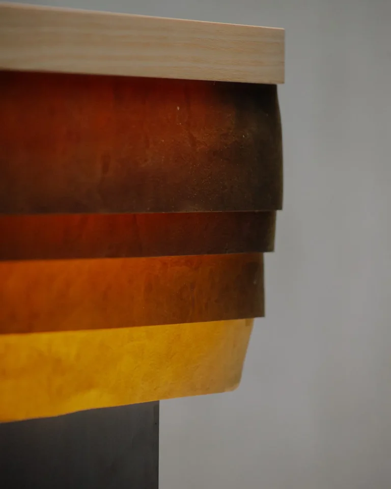 Cenit Table Lamp in Ash Wood and Celium — 4