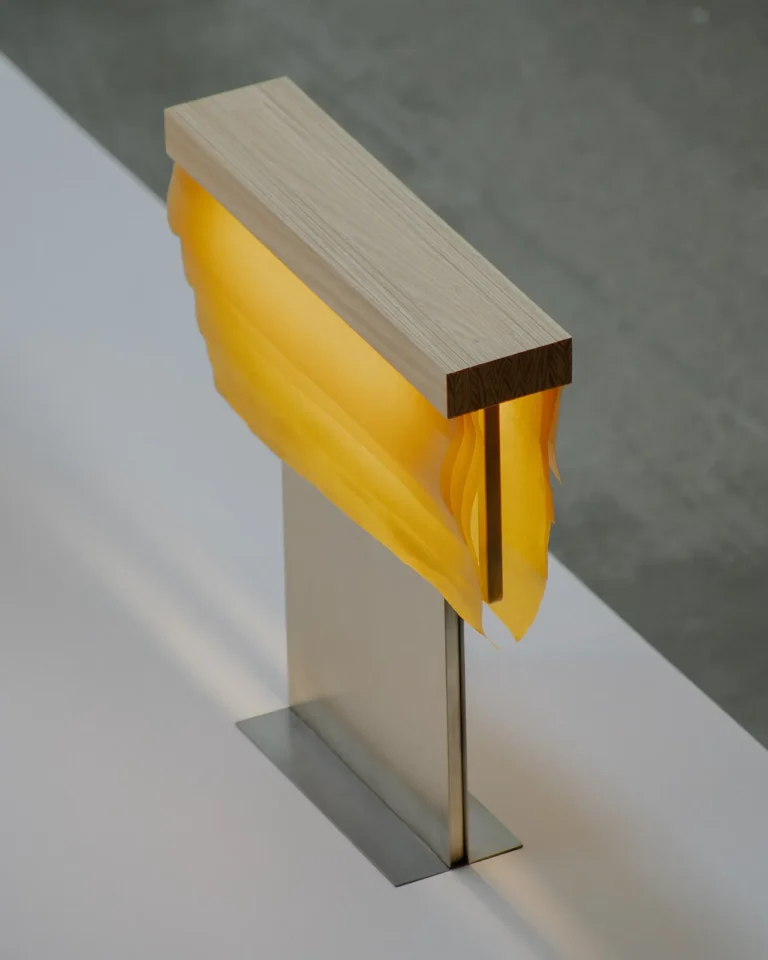 Cenit Table Lamp in Ash Wood and Celium — 3
