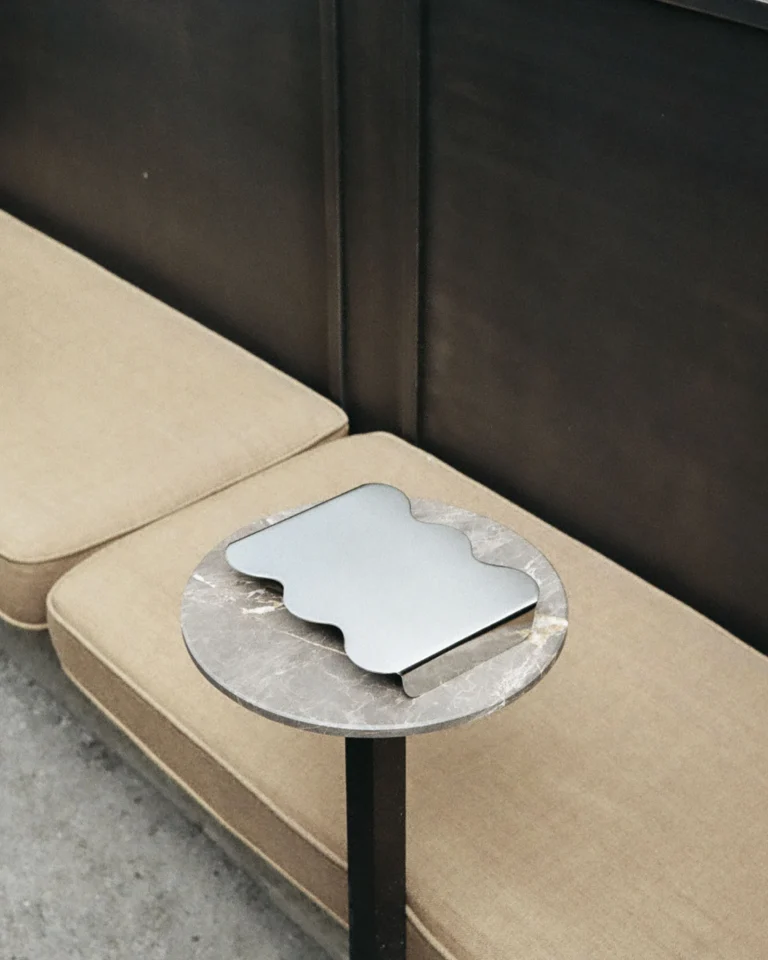 Three | Luminous Satin Serving Stand & Tray — 3