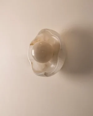 Flower Wall Sconce In Alabaster