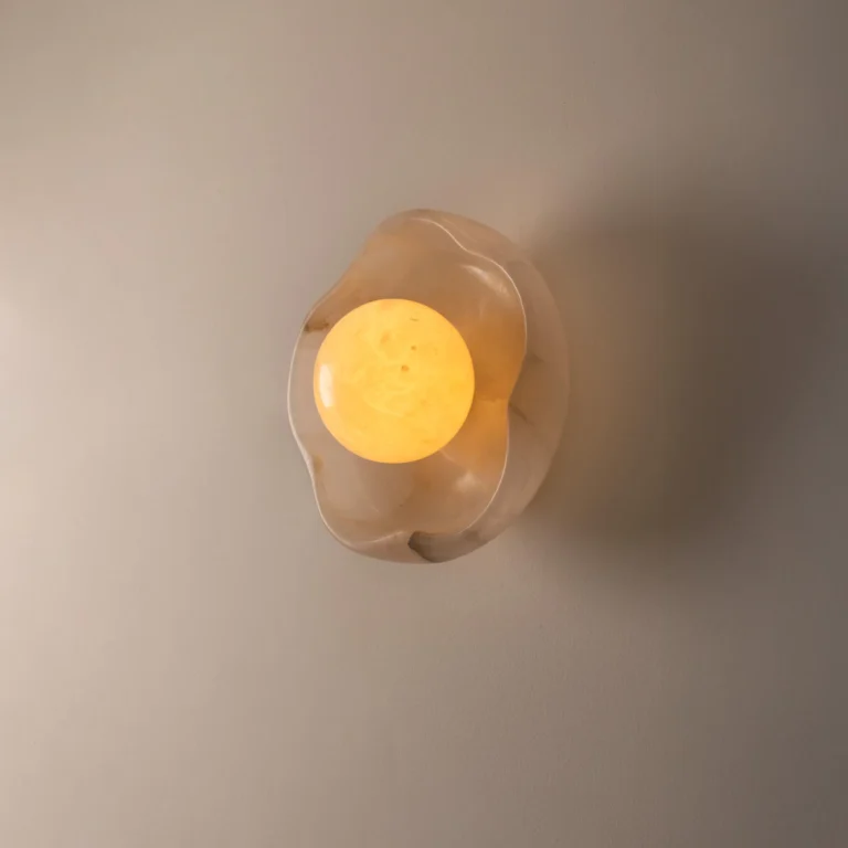 Flower Wall Sconce In Alabaster — 2