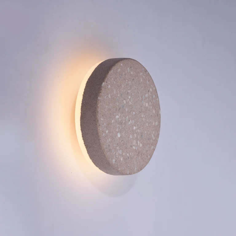 Wilo Nude Wall Sconce in Terrazzo, Aluminum and Silicone — 2