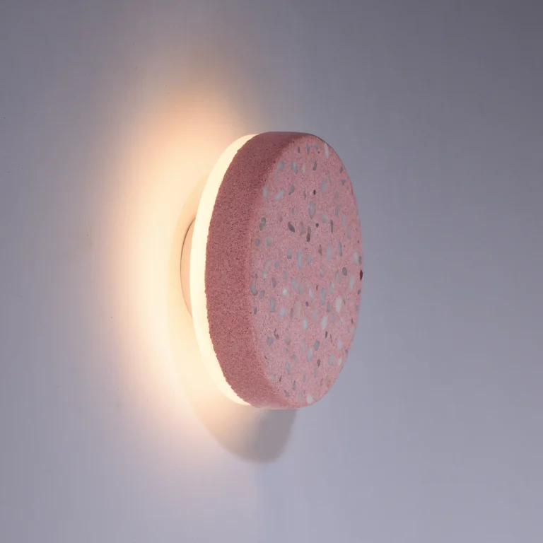 Wilo Blush Wall Sconce in Terrazzo, Aluminum and Silicone — 2