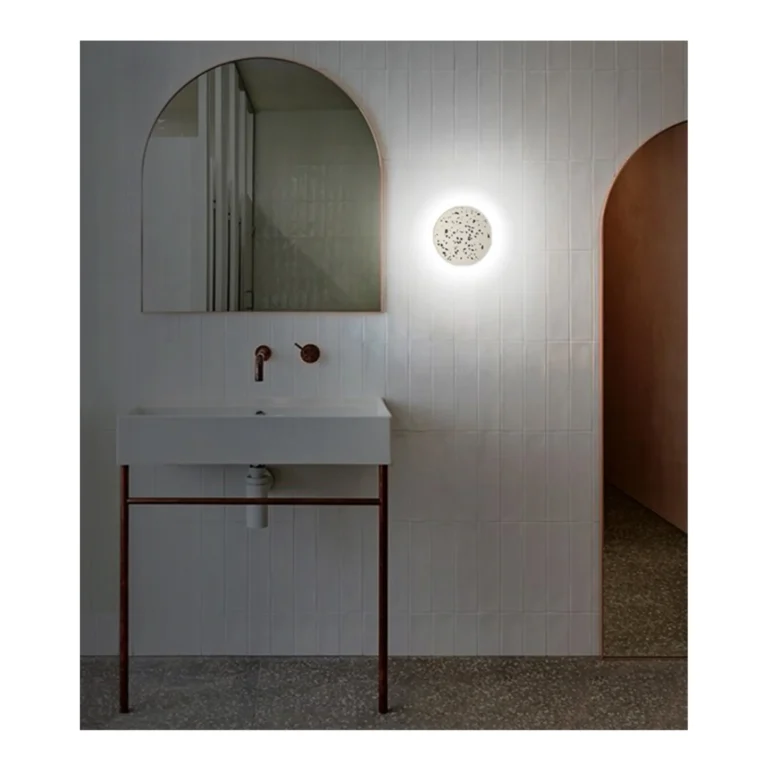 Wilo Mono Wall Sconce in Terrazzo, Aluminum and Silicone — 7