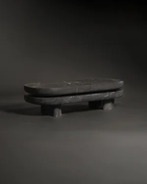 Bond Coffee Table in Black Querétaro Marble